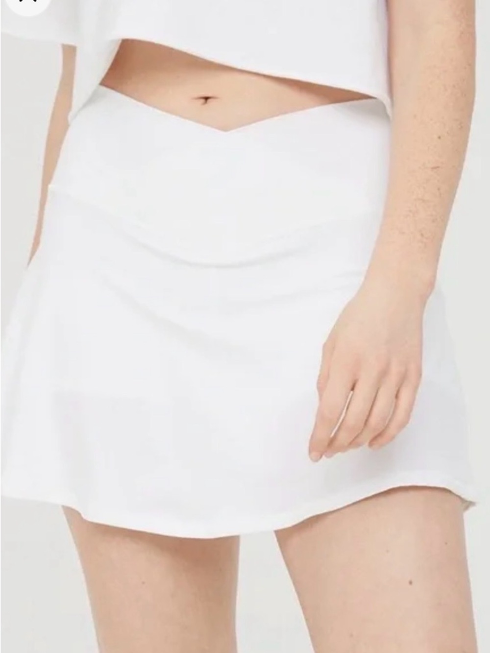 Aerie XL NWT white crossover waist skort tennis pickleball athletic